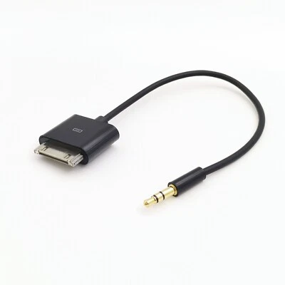 20cm For iPod Dock Connector to 3.5mm Stereo Input Adapter Plug for iphone 4s - Image 1 of 4