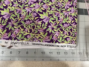 Purple Magnolias Fabric Dear STella choice of size - Picture 1 of 3