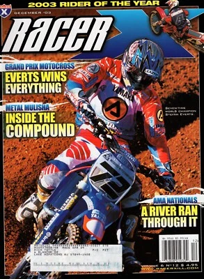 RacerX Magazine December 2003 – 7 Time World Champ Stefan Everts / Metal Mulisha - Image 1 of 4