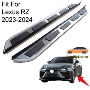 Fits for Lexus RZ 2023 2024 2pcs Fixed Running Boards Side Steps Pedals Nerf Bar - Picture 1 of 12