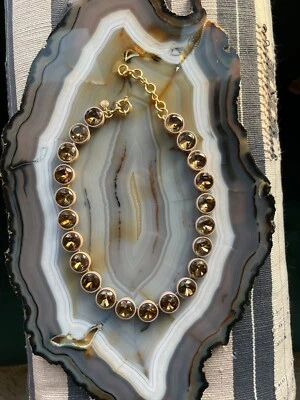 **RARE** J. Crew Taupe/Smokey Medium Brûlée Statement Necklace - Image 1 of 4