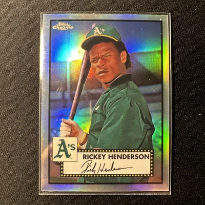 2021 Topps Chrome Platinum Anniversary - Refractor #501 Rickey Henderson - Image 1 of 2
