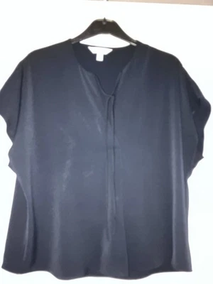 Ladies Next Black Dressy Top Size 14 In Perfect Condition Party Christmas Xmas - Image 1 of 4