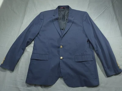 Blazer J Crew Para Hombres 46R Azul Thompson Algodón Chaqueta Abrigo Azul Marino Oscuro Foto 1 de 4