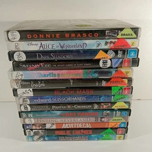 Johnny Depp Ex Rental DVD Bundle Lot x 14 Movies Region 4 PAL - Bild 1 von 16