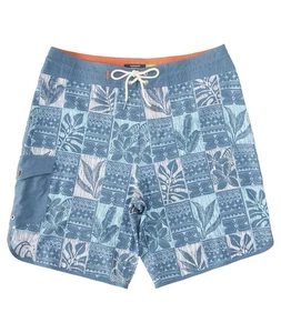 Boardshorts Quiksilver Waterman para Hombres Hojas Cajas Vieira Azul Talla 32 en Cintura - Imagen 1 de 1
