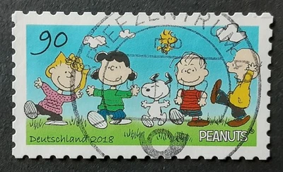 GERMANY Deutschland 2018 90pfg Used Peanuts Bullseye Mi 3372 Scott 3027 XF 9090 - Image 1 of 2