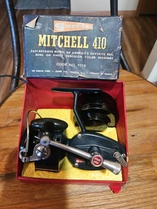VTG Garcia Mitchell 410 Fishing Reel Spare Spool Original Case & Box Sleeve - Picture 1 of 10