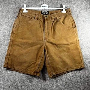 Gravel Gear Carpenter Shorts Herren 36 braun Denim Baumwolle Relaxed Fit Hammerschlaufe - Bild 1 von 9