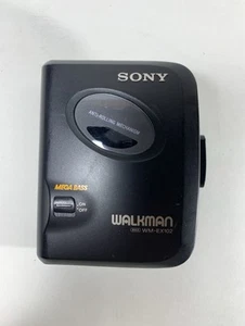 Working Sony Walkman WM-EX102 Mega Bass Cassette Tape Player Black - Picture 1 of 4
