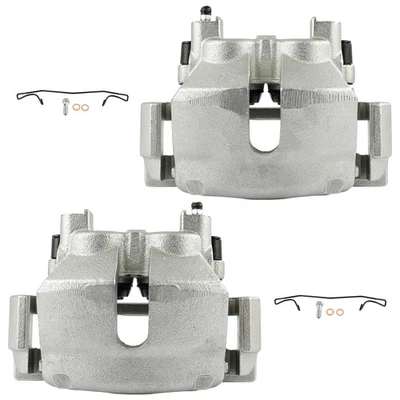 2pc Front For 99-02 JEEP GRAND CHEROKEE (ATE Caliper) Brake Calipers w/Bracket Foto 1 de 4