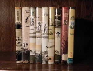 Lot of 9 Avalon Western Books - Dust Covers by Michael M. Peters - Vtg 1953-1979 - Picture 1 of 20