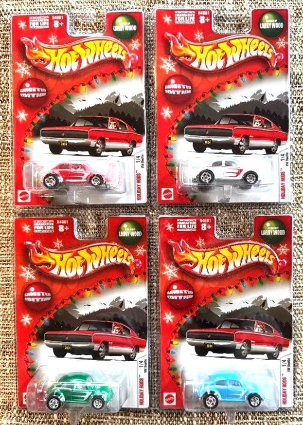 Hot Wheels 2004 Holiday Rods 67 Dodge Charger Set of 4