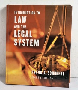 Introduction to Law and the Legal System Frank Schubert Eighth Edition Hardcover - Bild 1 von 5