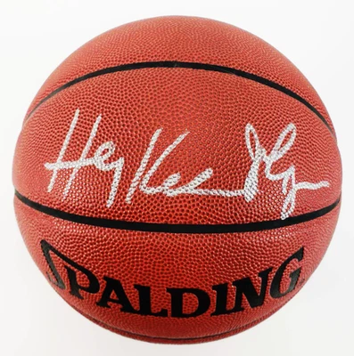 Hakeem Olajuwon Signed/Autographed Spalding I/O Basketball (JSA COA) - Image 1 of 4