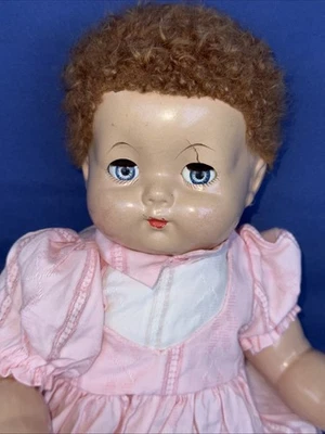 18" Effanbee Compostion Cloth Body Baby Doll Sweetie Pie Flirty Eyes - Image 1 of 4