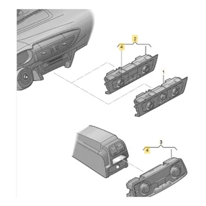 2012-2017 Audi A6 A7 Temperature Climate Control Panel Used OEM 4G0820043J - Picture 1 of 10