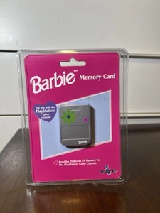 RARE! Barbie Memory Card Sony PlayStation One PS1 InterAct Brand New Sealed - Picture 1 of 6