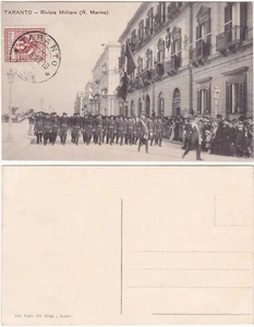 MILITARI - TARANTO - RIVISTA MILITARE (R. MARINA) - VIAGG. 1917 -86872- - Foto 1 di 1