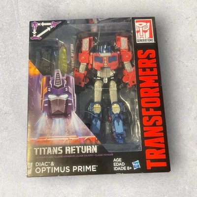 Transformers Titans Return Voyager Class Autobot Diac & Optimus Prime New - Image 1 of 4