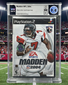 Madden NFL 2004 &bull; WATA 9.8 A+ &bull; Vick Falcons PSA &bull; PlayStation 2 &bull; Not VGA/CGC