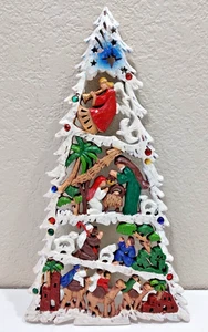 Weihnachtswand Krippe Baum Familie Christlicher Laden - Bild 1 von 4