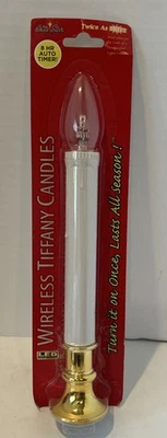 BRITE STAR Wireless LED Twice As Bright 10 inch Candle with 8 Hr Auto Timer NEW - Image 1 of 4