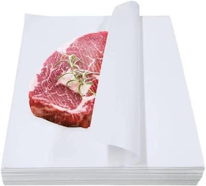 200 Pieces White Butcher Paper 15 x 12 Inches Kraft Butcher Precut Disposable... - Picture 1 of 6