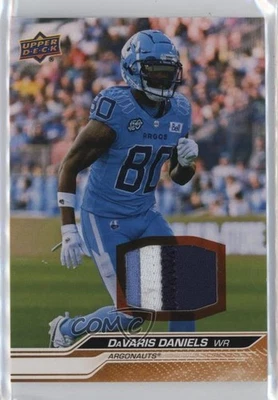 2024 Upper Deck CFL Game Patch /35 DaVaris Daniels #38 Patch - Image 1 of 2