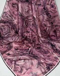 Sciarpa quadrata seta twill lusso casa seta nuova con etichette 35x35", hijab, tichel, - Foto 1 di 3