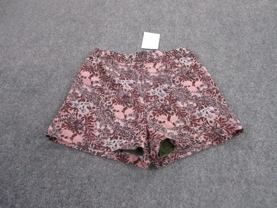 Pantalones Cortos Free People Adulto S Rosa Floral Elastizados Correr Activos Informales Para Mujer Foto 1 de 4