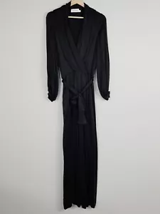 ZIMMERMANN Womens Size 0 or 8 / US 4 Black Silk 3/4 Sleeve Jumpsuit - Picture 1 of 9