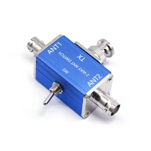 2 Way CB/HAM Antenna Coax Switch Adapter SO239/BNC Connector 1-30MHz NEW - Photo 1/19