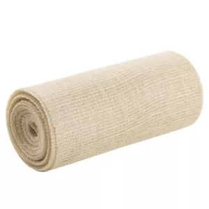 Beige Jute Burlap Fabric Ribbon - 10" x 10 Yards, Wedding, Reception, Christmas - Picture 1 of 4