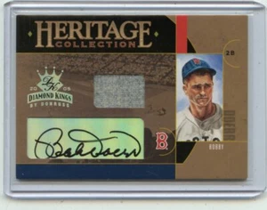 2005 DIAMOND KINGS #HC-27 BOBBY DOERR AUTOGRAPH JERSEY #7/25 RED SOX HOF, 081220 - Picture 1 of 1