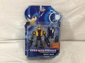 Mega Man Fully Charged Wave Man Figure Sealed MOC Nintendo NES Cartoon Network 