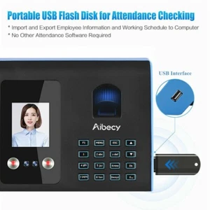 Sistema de seguimiento de asistencia en tiempo realand dispositivo de huellas dactilares tarjeta de identificación USB - Imagen 1 de 9