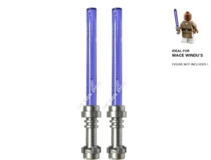 2 X OFFICIAL LEGO - STAR WARS LIGHTSABERS - METALLIC / TRANS PURPLE - FAST - NEW - Picture 1 of 1