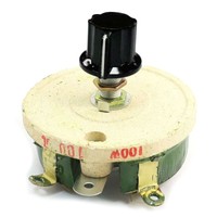 100W 100 Ohm Ceramic Wirewound Potentiometer Rotary Resistor Rheostat J8J3