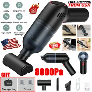 Mini Handheld Car Vacuum Cleaner Cordless w/Brushless Motor Keyboard Air Duster - Picture 1 of 12