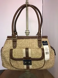 Chaps straw shoulder bag Nice Summer time purse NWT........f4 - Picture 1 of 13