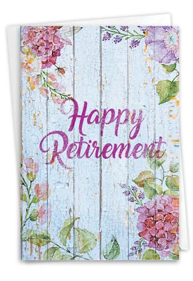 1 tarjeta de jubilación divertida con sobre - Blooming Driftwood C6108JRTG Foto 1 de 4
