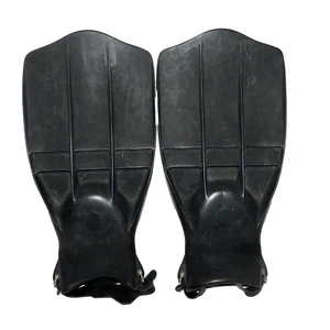 TURTLE Scuba Diving Flipper Finnen - Neoprenanzug fähig - offene Ferse - schwarz - Größe L/XL - Bild 1 von 15