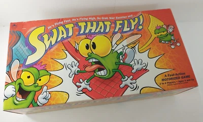RARE Vintage SWAT THAT FLY! Motorized Fly-Swatting Kids Board Game By Golden NEW - Image 1 of 4