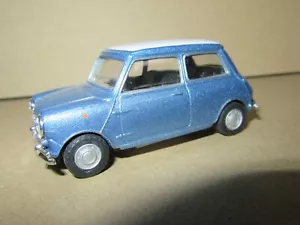 821Q Cararama Hongwell No 441340 Mini Cooper Blue Metallic Adv Auchan 1:43 - Picture 1 of 7