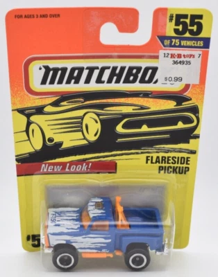 Matchbox Superfast #55 Flareside Pickup blue. Made in China. blister - Image 1 of 2
