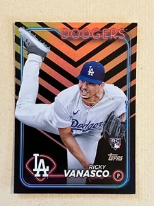 2024 Topps Update Holiday Foil Ricky Vanasco RC Los Angeles Dodgers WS Champs - Picture 1 of 1