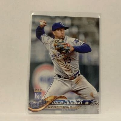 #72 Cheslor Cuthbert Kansas City Royals Series 1  2018 Topps Baseball Card A2I - Image 1 of 2