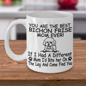 Bichón Frise Dog, Bichón Tenerife, Bichón de pelo rizado, Bichones, Taza de café, Taza - Imagen 1 de 5