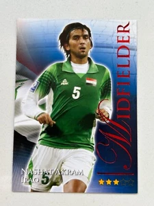 2010 Futera World Football Ruby Midfielder Card 'Nashat Akram' Iraq #553 - Picture 1 of 2